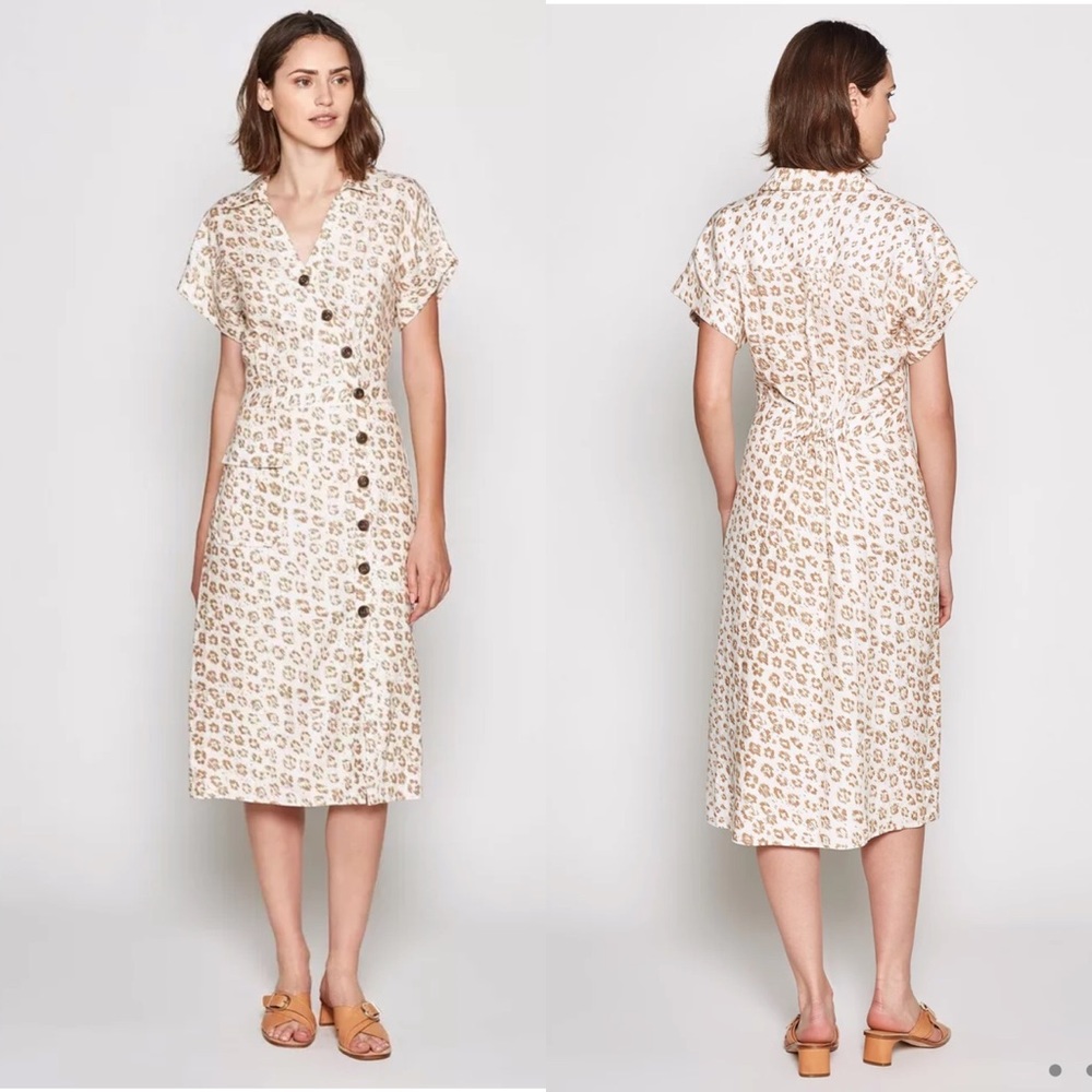 Joie “Coady” linen midi dress